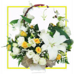 White Yellow flowers